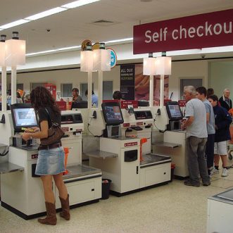 Self checkouts are great for social distancing